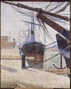 Georges Seurat The Harbour at Honfleur oil painting reproduction